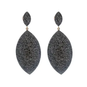 14k White Gold Diamond Earrings