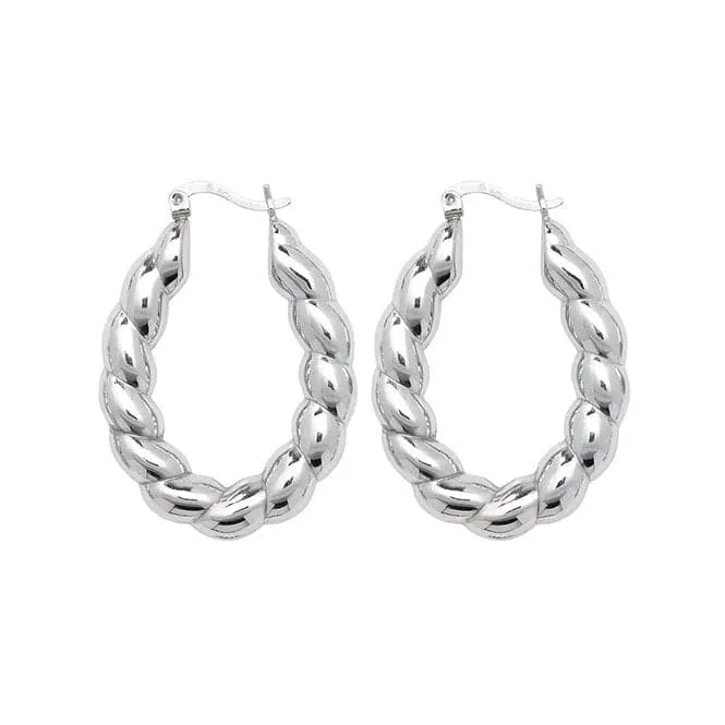 Acotis Silver Creole Earrings G5888