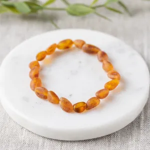 Adults | Raw Cognac Bean Baltic Amber Bracelet
