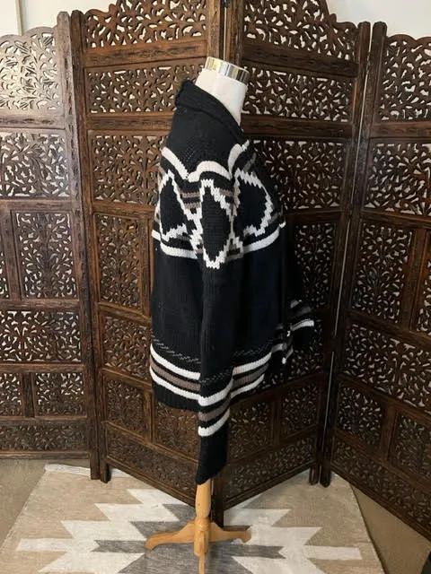 Amber Moon Revival: Boho Print Cardigan