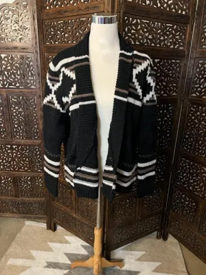 Amber Moon Revival: Boho Print Cardigan