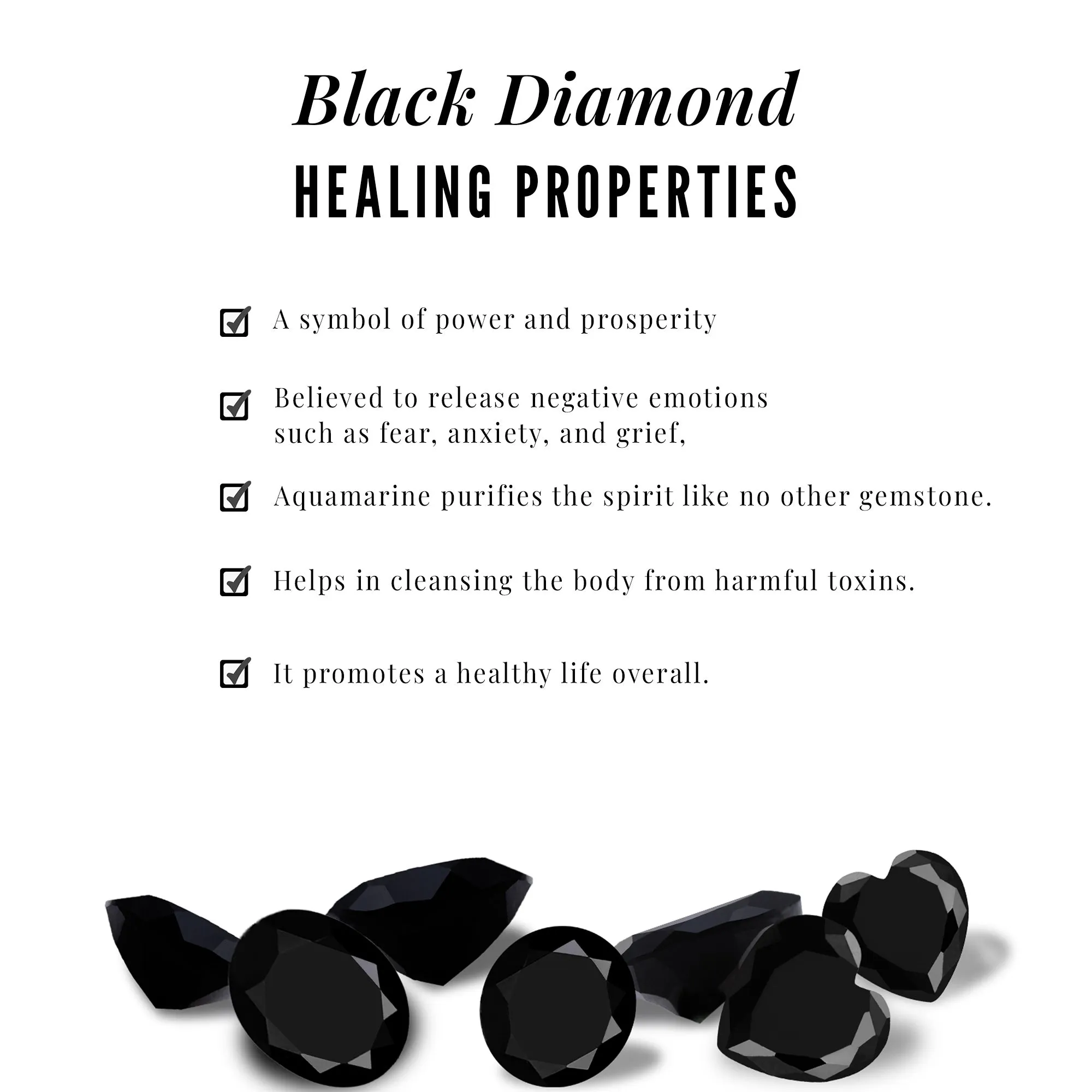 Black Diamond Square Geometric Earring with Moissanite