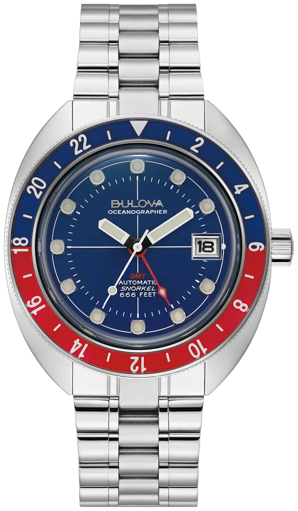 Bulova Oceanographer GMT Automatic Men's Watch 96B405
