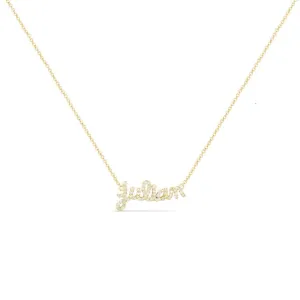Diamond Script Name Necklace