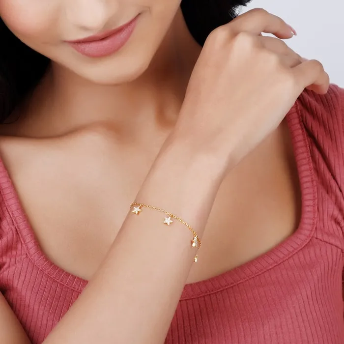 Golden Star Constellation Bracelet Set