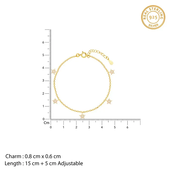 Golden Star Constellation Bracelet Set