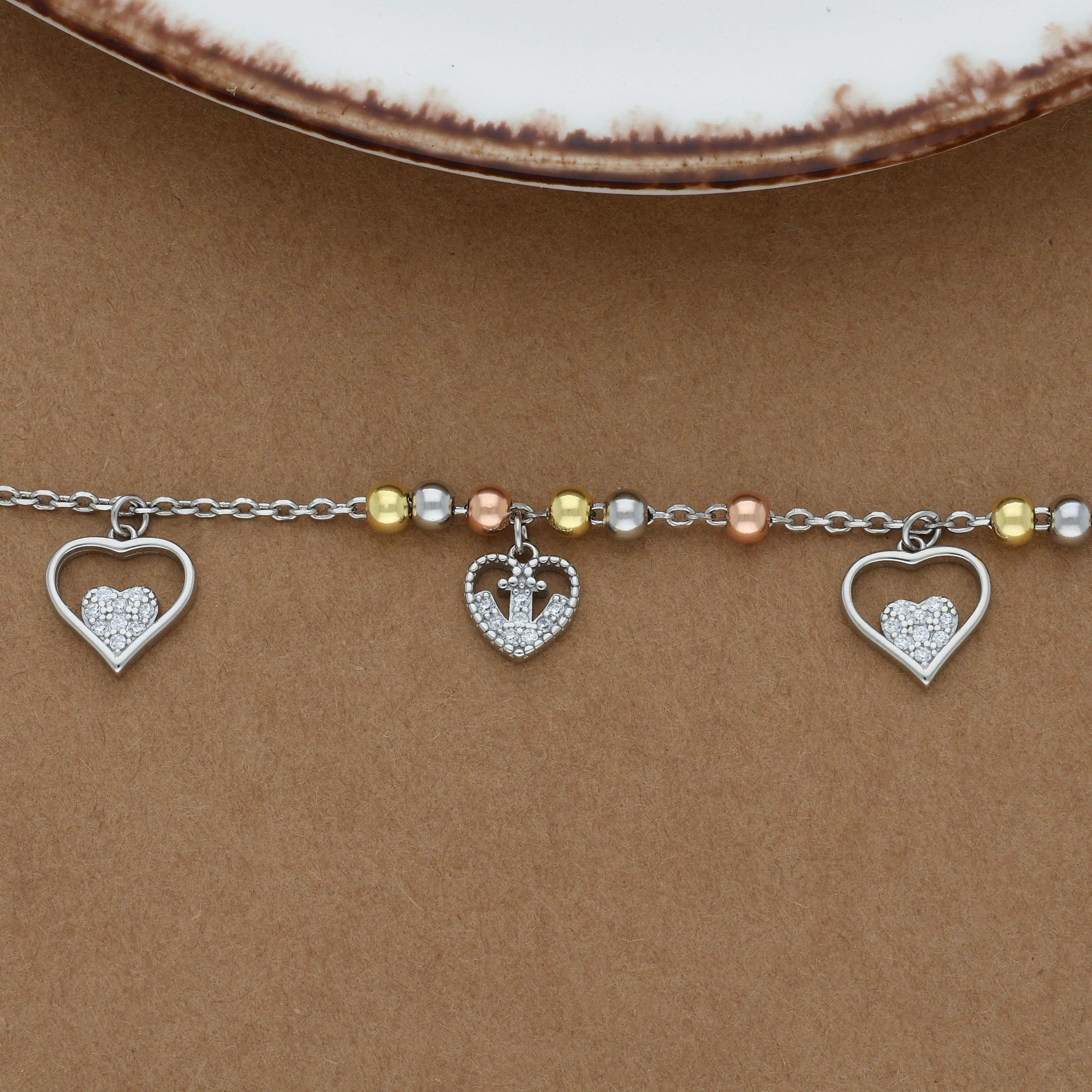 Loveable Charm Silver Bracelet