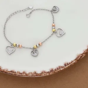 Loveable Charm Silver Bracelet