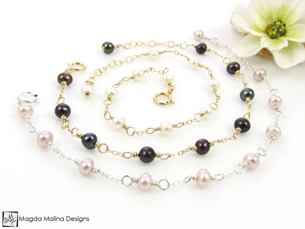 Mini Goddess (children) Tiny Freshwater Pearl Bracelet