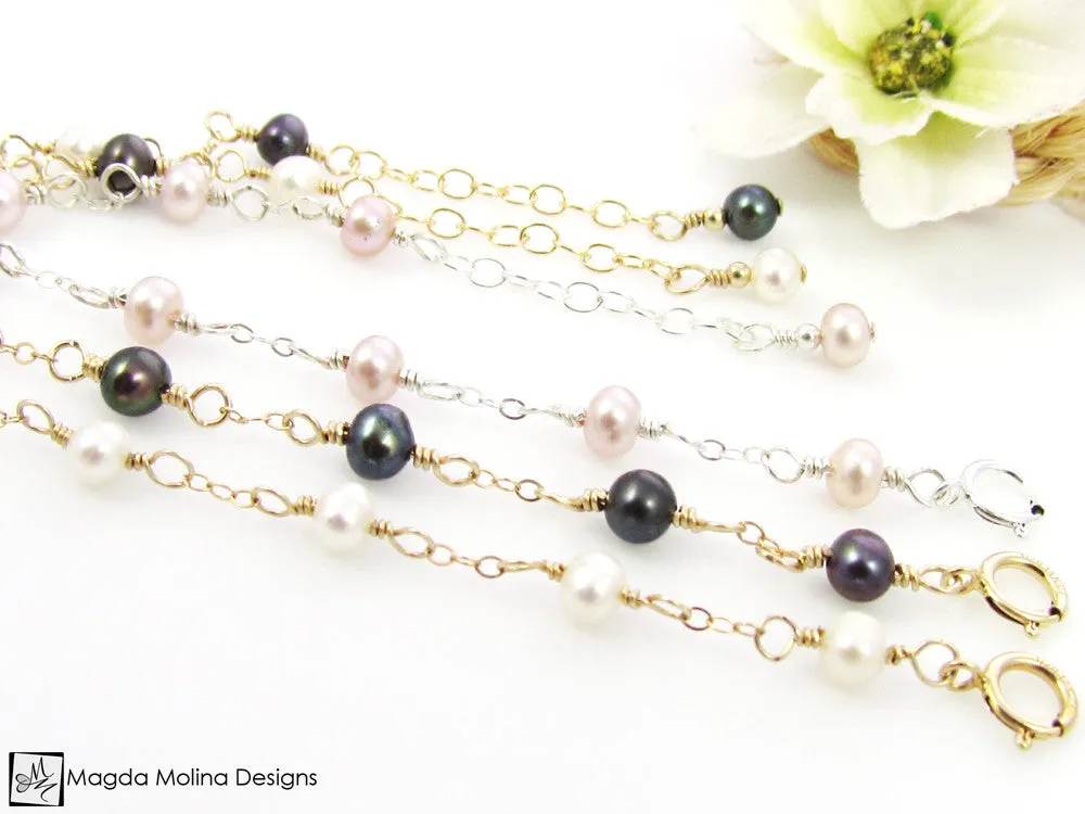 Mini Goddess (children) Tiny Freshwater Pearl Bracelet