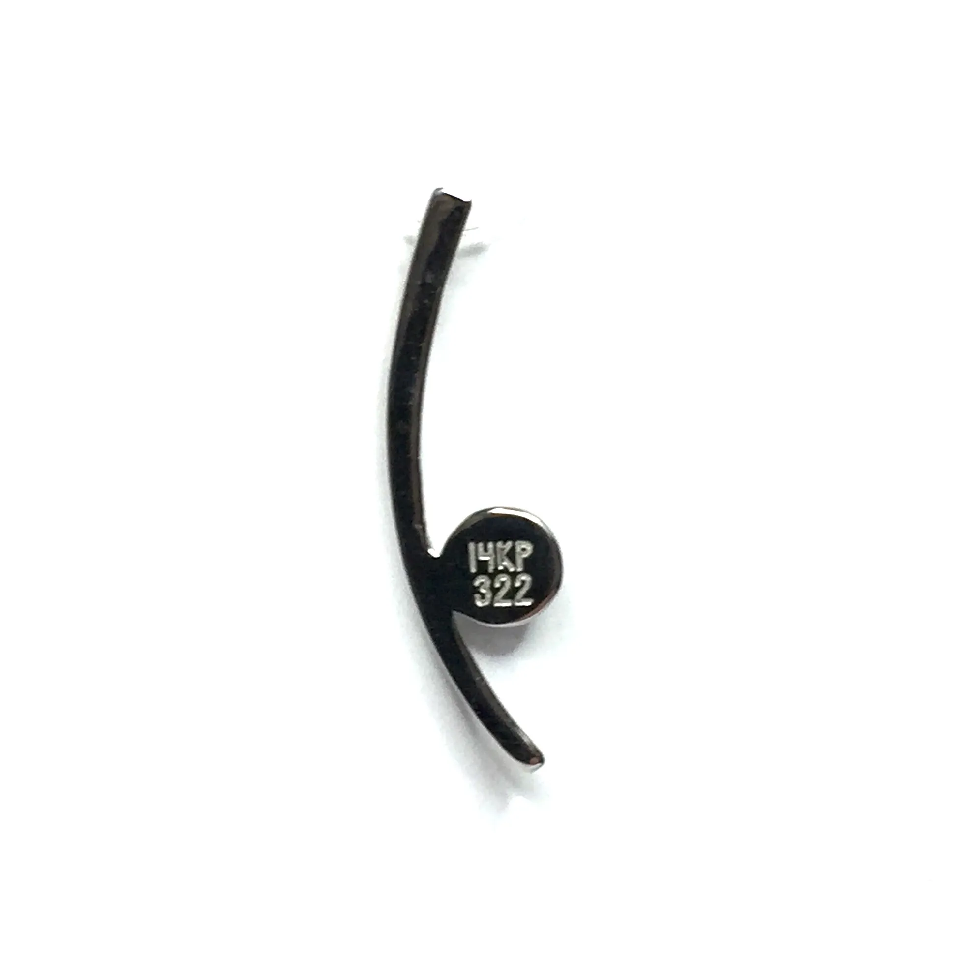 Onyx Round Inlay Curved Bar .12Ctw Diamond Pendant