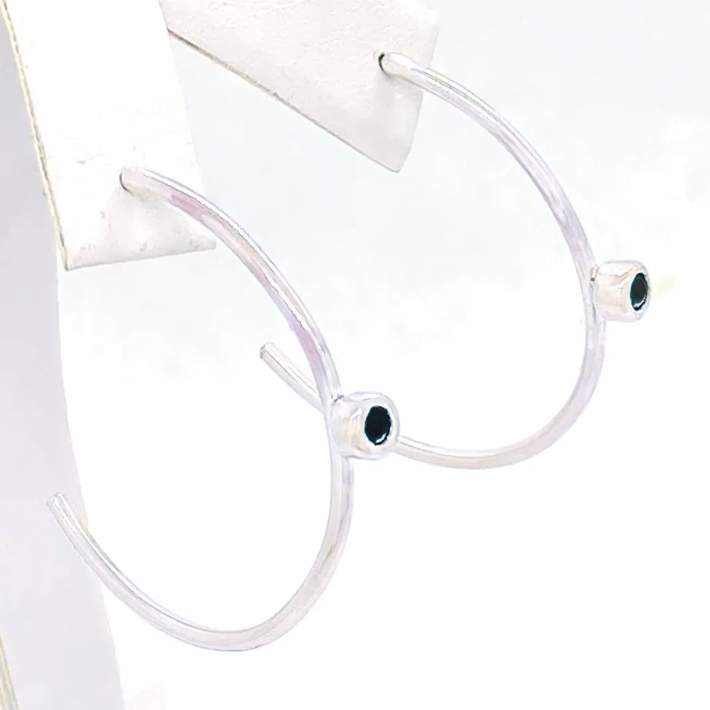 Open Hoops Onyx