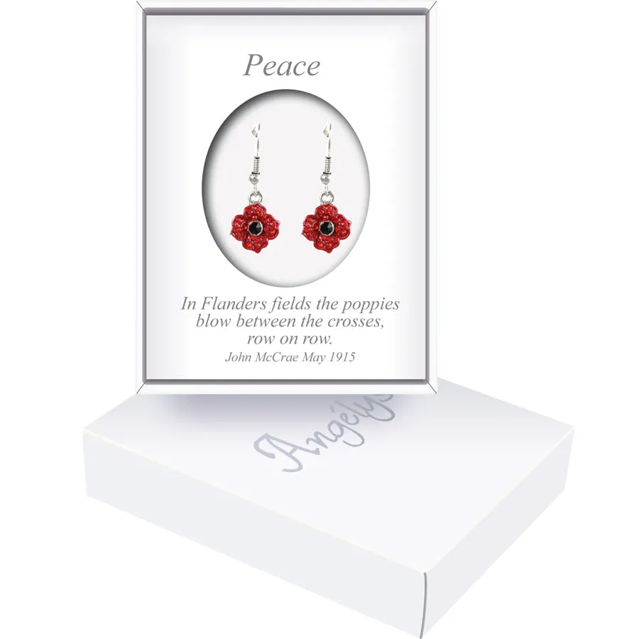 Poppy drop earrings
