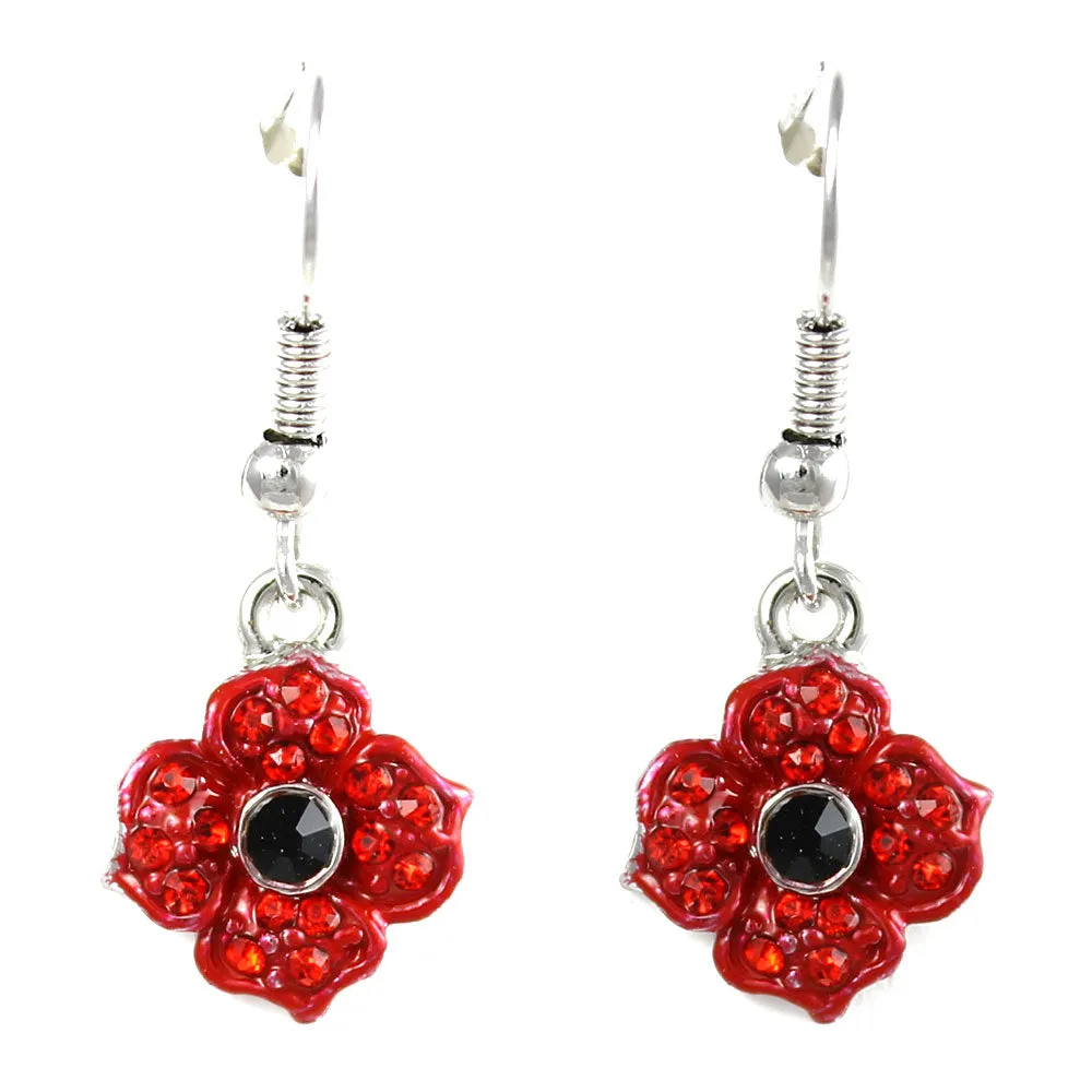 Poppy drop earrings