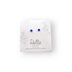 Royal Blue Stud Earrings
