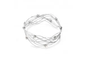 Silver and 9ct Yellow Stunning Bangle