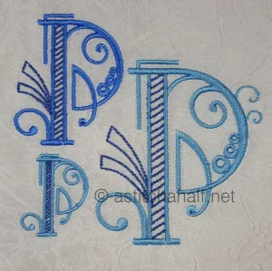 Stunning Swirls Monogram P