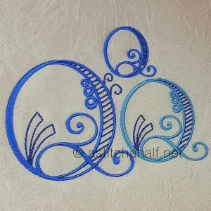 Stunning Swirls Monogram Q