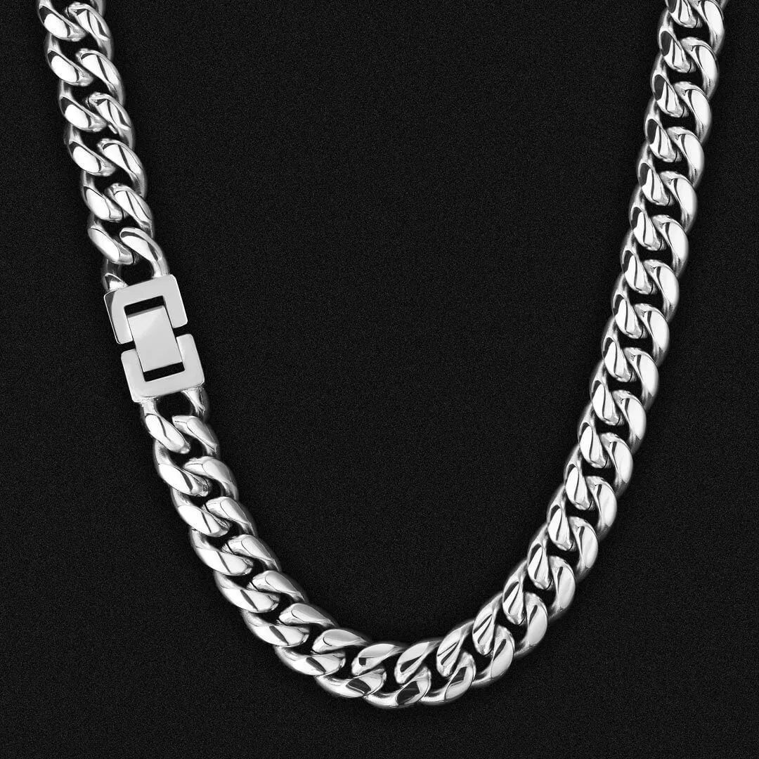 The Stunning Line II® - 12mm Stainless Steel Chain for Men