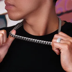 The Stunning Line II® - 12mm Stainless Steel Chain for Men