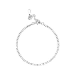 White Tennis Bracelet (Light)